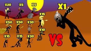 Download lagu WHICH ARMY CAN BEAT ONE FINAL BOSS? GOLDEN SPEARTON, GRIFFON,... | STICK WAR LEGACY | STICK MASTER mp3