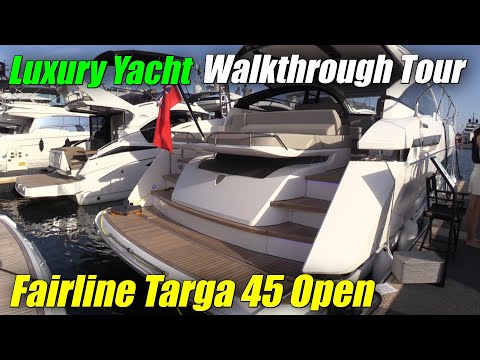 2022 Fairline Targa 45 Open Luxury Yacht - Walkaround Tour - 2021 Cannes Yachting Festival