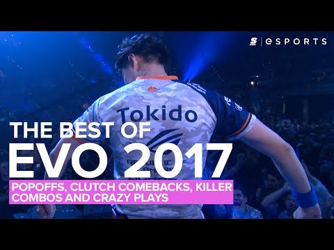 The BEST of EVO 2017 (Clutch Comebacks, Popoffs, Crazy Plays and Killer Combos)