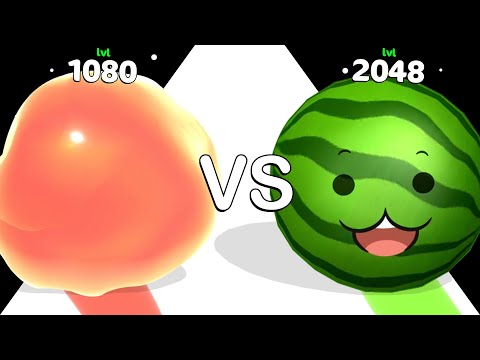 Jelly Raid VS Watermelon Run 3D: ASMR Gameplay ❌ Level Up Numbers (Max Level)