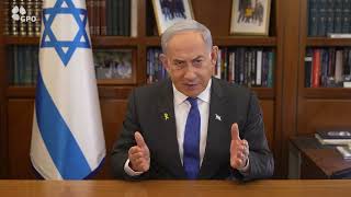 ראש הממשלה בנימין נתניהו: ״מי שרוצח חטופים - לא רוצה עסקה״ (עדכוני משרד ראש הממשלה) - התמונה מוצגת ישירות מתוך אתר האינטרנט יוטיוב. זכויות היוצרים בתמונה שייכות ליוצרה. קישור קרדיט למקור התוכן נמצא בתוך דף הסרטון