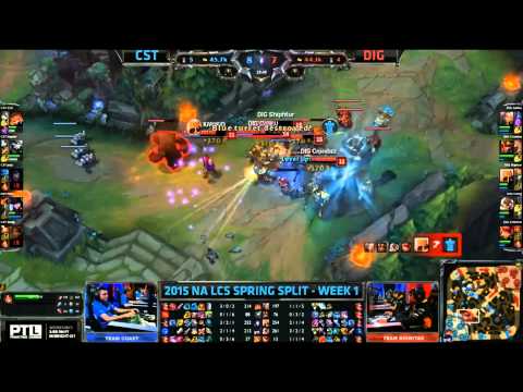 Coast Nashor Sneak gone wrong - CST vs DIG Game 1 (NA LCS Spring 2015)