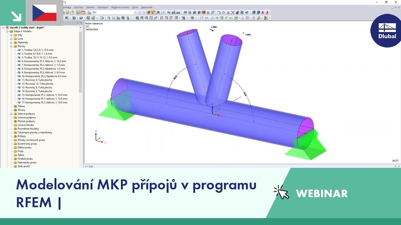 Modelování MKP přípojů v programu RFEM