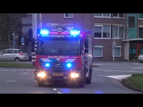 Brandweer Zaandam en Landsmeer met spoed naar een Gaslucht Giessenburg in Landsmeer