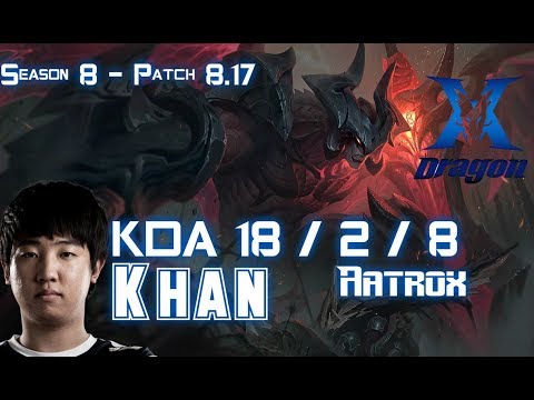 KZ Khan AATROX vs IRELIA Top - Patch 8.17 KR Ranked