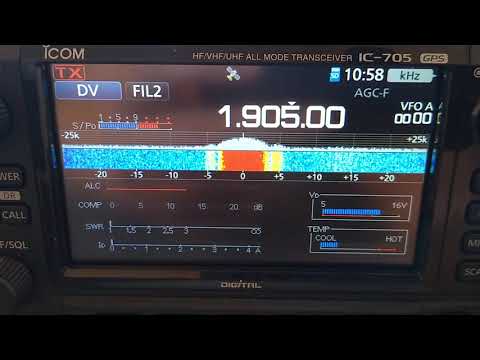 icom ic-705 Dstar test on top band