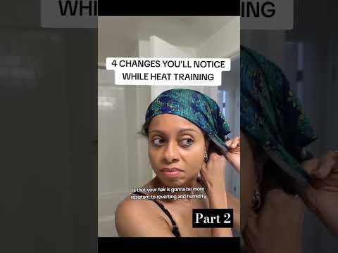 4 positive changes you'll notice while heat training your natural hair. 