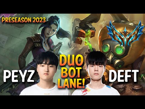 Gen Peyz + DK Deft Duo Bot Lane - Peyz CAITLYN + Deft HEIMERDINGER Supp - KR Ranked