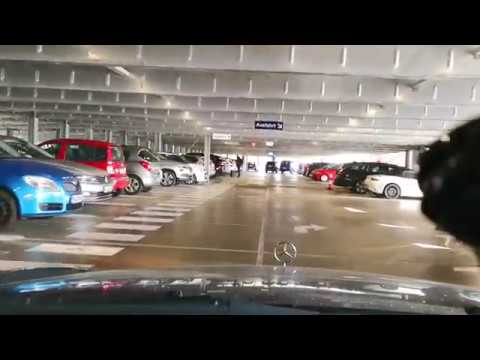 Unterwegs mit Mercedes-Benz CLK im Parkhaus Uniklinikum Würzburg Grombühl nach Hubland Gerbrunn