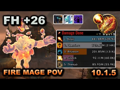 287k Overall Fire Mage 10.1.5 Dragonflight Season 2 - Freehold +26 Tyrannical