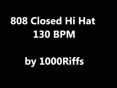 808 Closed Hi Hat Metronome 130  BPM - Beats Per Minute