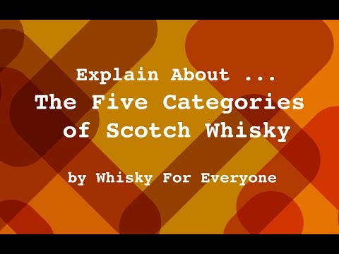 The Five Categories of Scotch Whisky