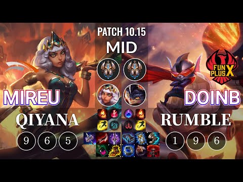 HLE Mireu Qiyana vs FPX Doinb Rumble Mid - KR Patch 10.15