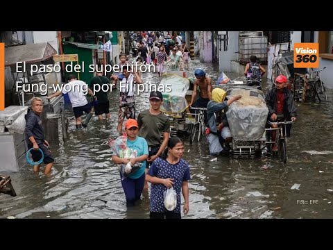 El paso del supertifón Fung-wong por Filipinas