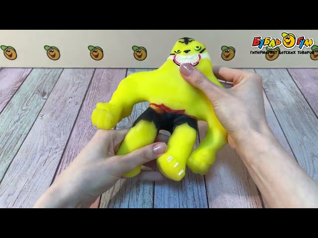 Фигурка-тянучка Elastikorps Король Тигр 16см - видео