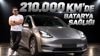 210.000 KM'DE ŞAŞIRTICI SONUÇ❗️BATARYA SAĞLIĞI % KAÇ ÇIKTI❓TESLA MODEL Y LONG RA