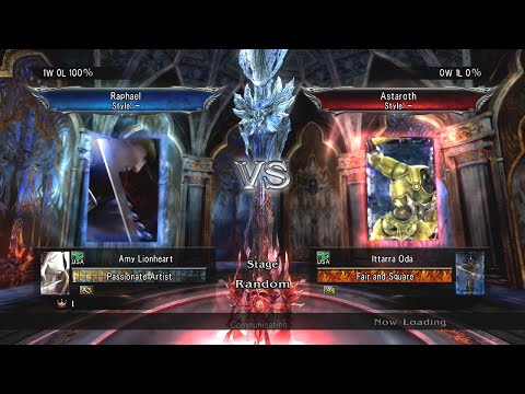 Soulcalibur V: Ittarra Oda (Astaroth) Vs. Amy Lionheart (Raphael) THAT REACHED!?