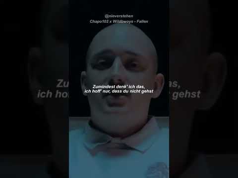 ICH HOFF DASS DU NICHT GEHST 💔 Chapo102 & Wildbwoys - Fallen | Musik Zitate Deutsch | nieverstehen