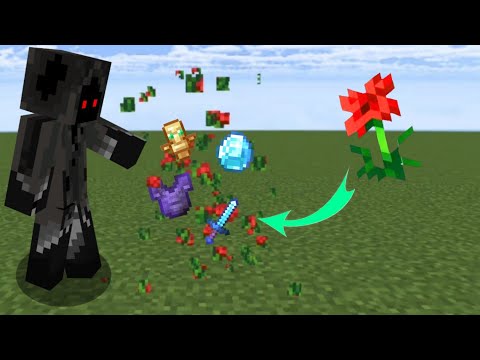 Insane Minecraft flower drop glitch! Must see!