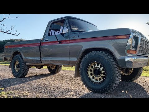 METHOD RACE WHEELS & 35” TYRES ON MY 1978 F250 !
