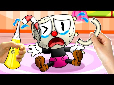 How To Fix 🛠 Huggy Wuggy & The Cuphead Rivalries || Poppy Playtime Animation || Among Us Stop Motion