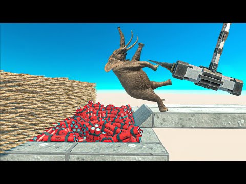 Deadly HAMMER TNT Pit ► Animal Revolt Battle Simulator