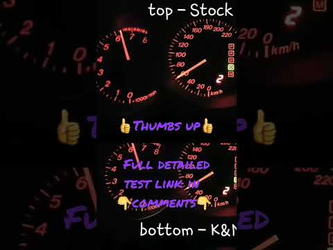 K&N vs Stock | air filter | Acceleration