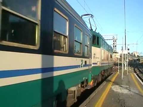 E656.005 in partenza sull' EXP 14117 Pellegrini Lourdes - Roma Ostiense