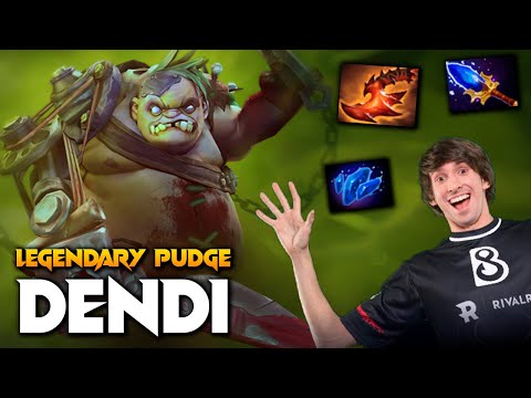 DENDI PUDGE - LIVING LEGEND! - Dota 2 Pro Gameplay [Watch & Learn]