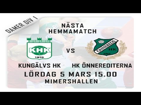 Match i Mimershallen Kungälvs HK - HK Önnerediterna Damer