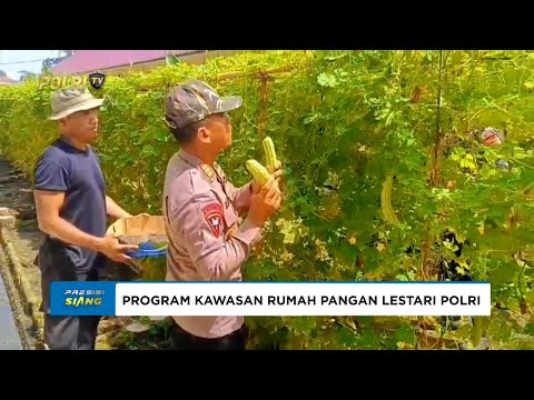 BRIMOB SUMUT PANEN SAYUR DAN RAWAT KOLAM IKAN WUJUDKAN KETAHANAN PANGAN