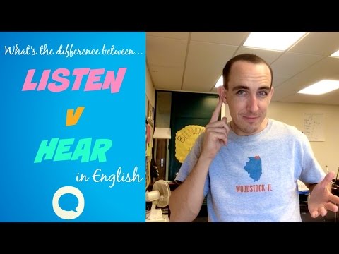 The simple difference between Listen v Hear in English