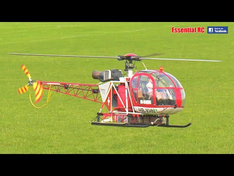 EXCEPTIONAL SCALE RC HELICOPTER | Aérospatiale SA 315B Lama | HB-XHN