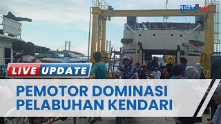 Selain penumpang, pemudik motor dominasi Arus Balik Lebaran 2023 di Pelabuhan Feri Kendari-Langara