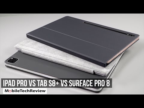 M1 iPad Pro 12.9 vs Samsung Galaxy Tab S8+ vs Surface Pro 8 Tablet Smackdown