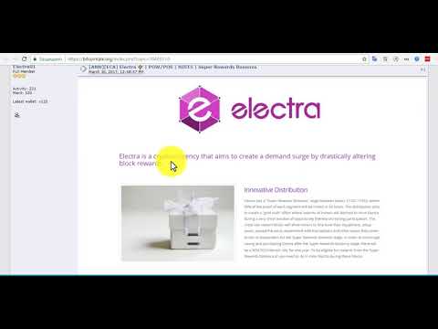 Electra ECA Пос майнинг,  обзор 1  🔴