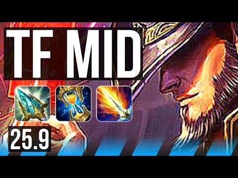TWISTED FATE vs YASUO (MID) | 8/2/7, 900+ games | KR Master | 25.9