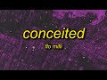 Flo Milli Conceited Lyrics I Want A Pitcher With A Baseball Bat