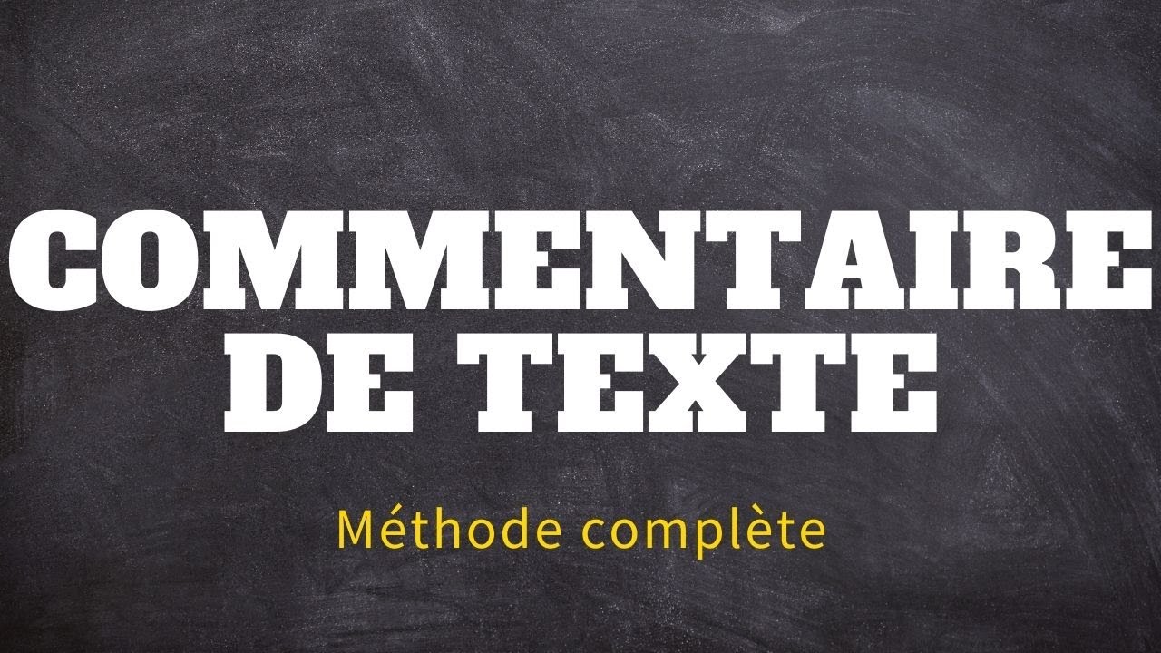 COMMENTAIRE de TEXTE en PHILO : La méthode complète