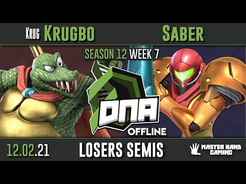 DNA S12:W7 - Krug | Krugbo (King K. Rool) Vs. Saber (Samus) - L Semifinals