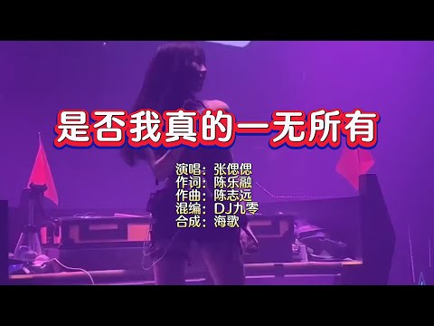 张偲偲《是否我真的一无所有》DJ九零版 KTV 导唱字幕 （备有伴奏视频）