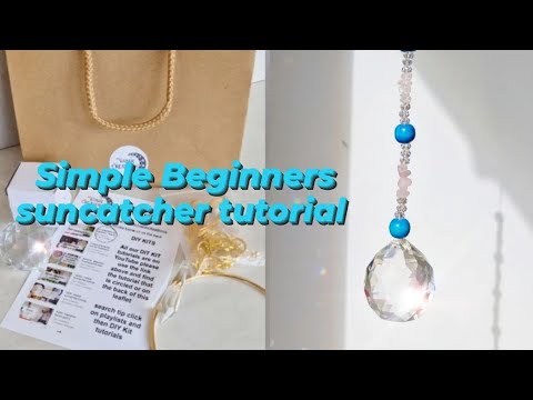 Beginners suncatcher tutorial , easy suncatcher kit , little star
