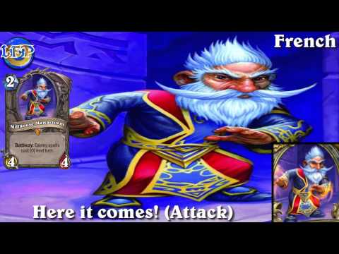 Millhouse Manastorm card sounds in 12 languages -Hearthstone✔