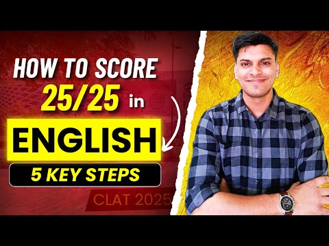 CLAT 2025 - Complete Strategy for English Section 🔥