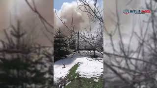 Bitlis’te evde çıkan yangın paniğe neden oldu