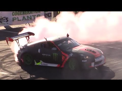 Monza Rally Show 2017-Sunday burnouts & donuts+crash & mistakes