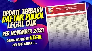 Jauhi yang ilegal,Ini Daftar 104 pinjol legal Terbaru per November 2021,ini daftarnya !