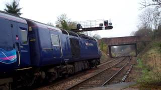 preview picture of video 'FGW HST Diverts | Honiton Station | 12/2/2012'