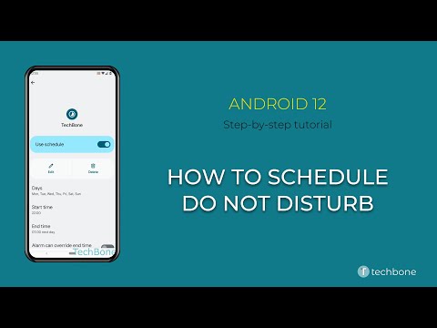 How to Schedule Do Not Disturb [Android 12]