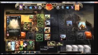 GamePlay #1 - Might &amp; Magic: Duel Of Champions (Oponente desistindo antes do final) kkkkkkk